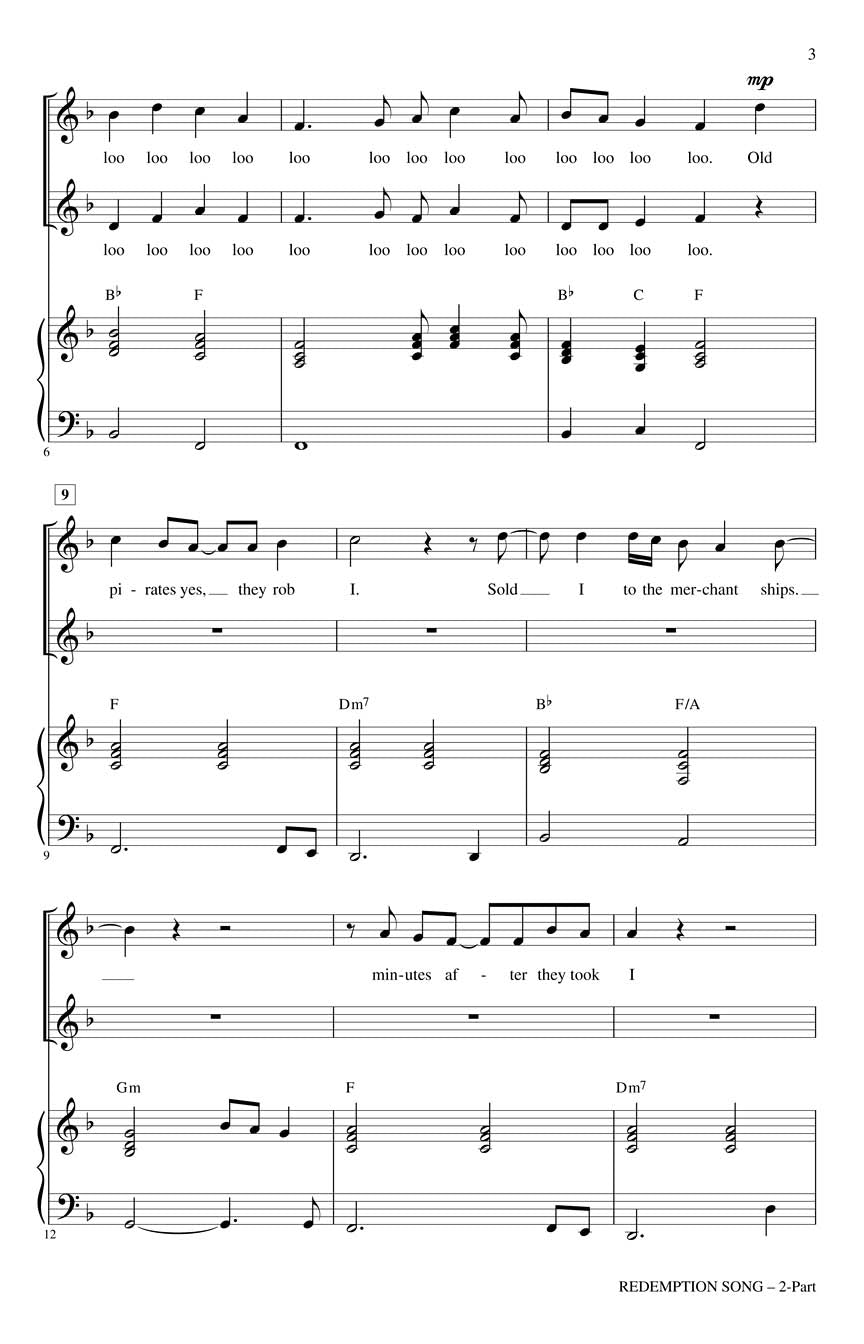 Redemption Song - sample page 2