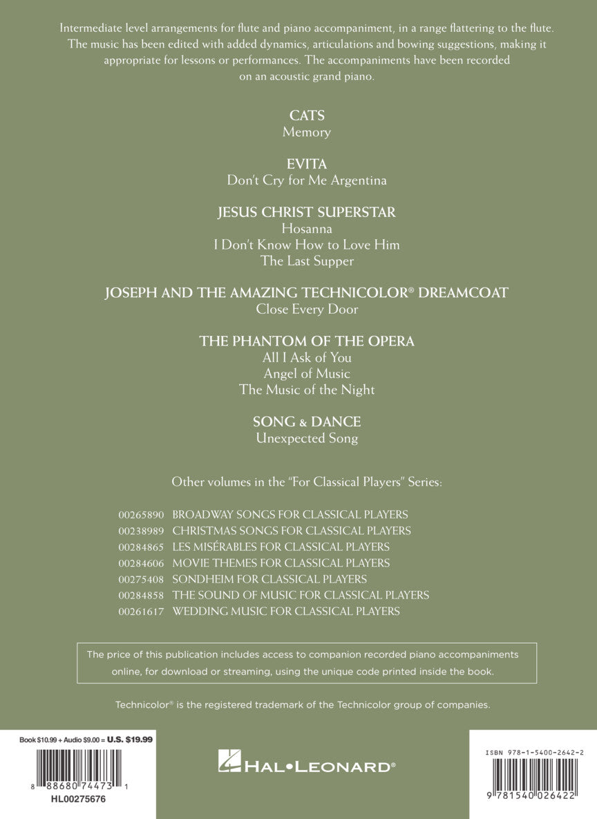 Andrew Lloyd Webber for Classical Players – Flute and Piano - sample page 5