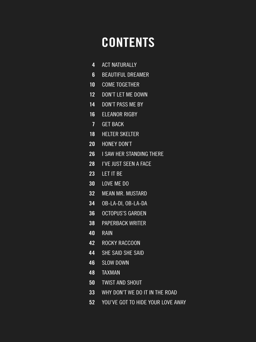 The Beatles – Songs with Just 3 or 4 Chords - sample page 2