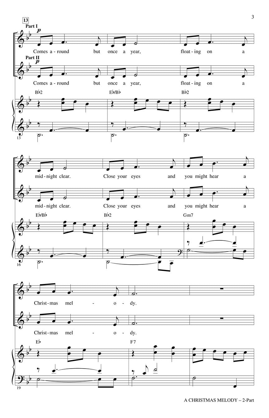 A Christmas Melody - sample page 2