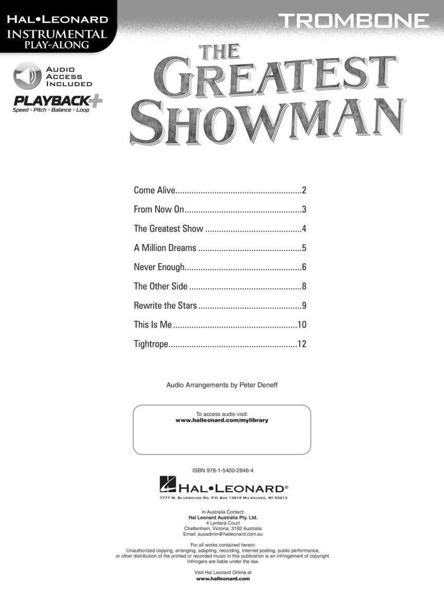 The Greatest Showman - sample page 2