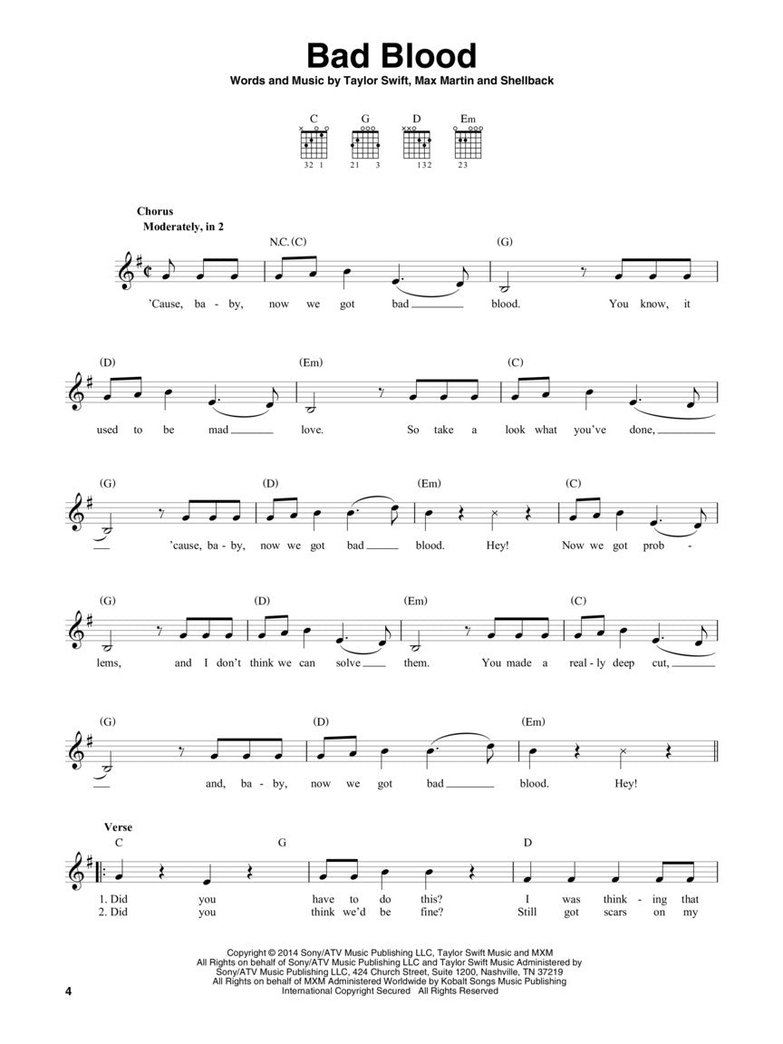 The Guitar 4-Chord Songbook – Volume 2 - sample page 4