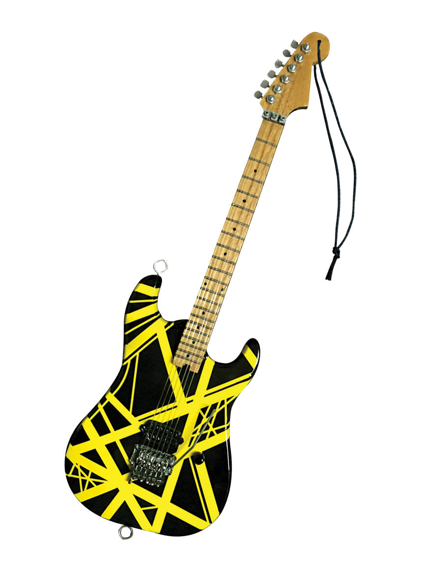 Eddie Van Halen – “Bumble Bee” (Yellow/Black) 6″ Holiday Ornament - sample page 1