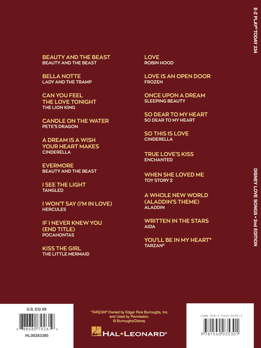 Disney Love Songs – 2nd Edition - sample page 6