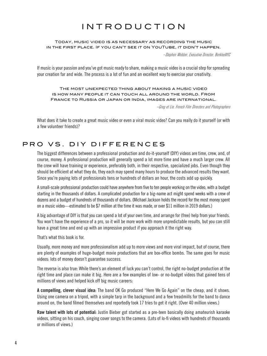The DIY Guide to Making Music Videos - sample page 3