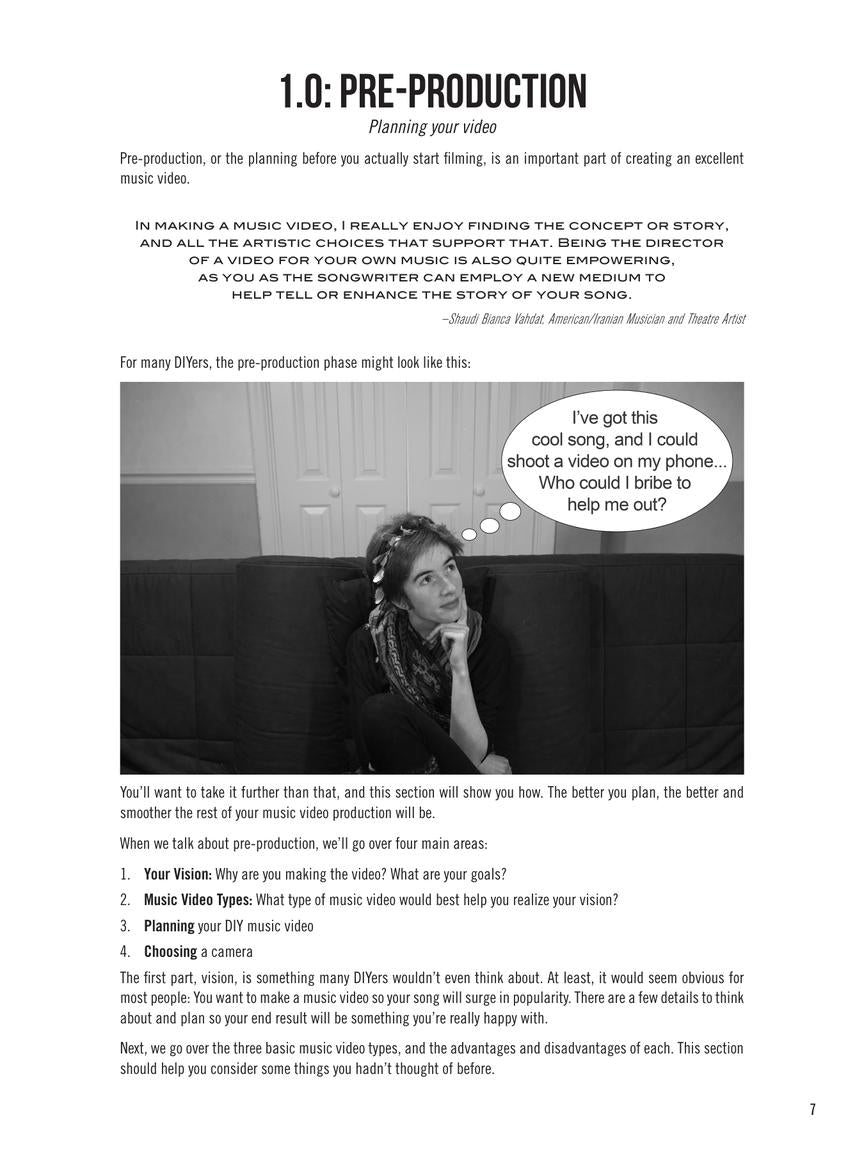 The DIY Guide to Making Music Videos - sample page 6