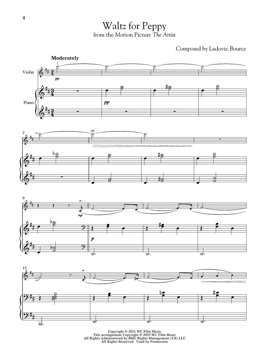 Movie Themes for Classical Players – Violin and Piano - sample page 4