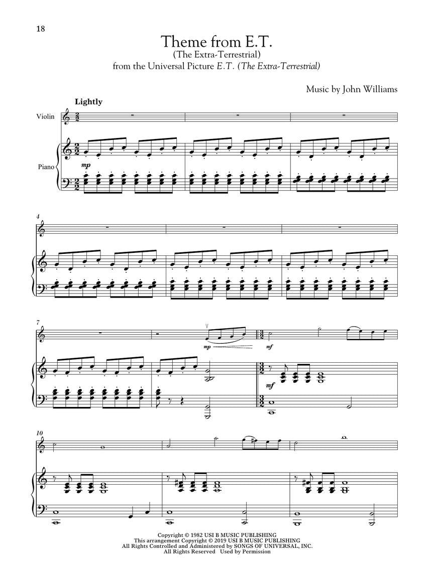 Movie Themes for Classical Players – Violin and Piano - sample page 6