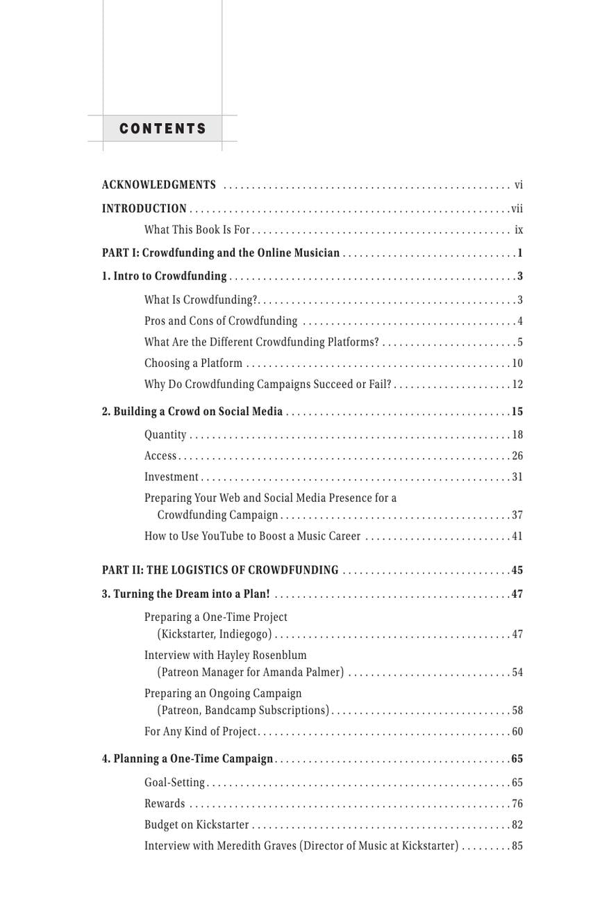 Crowdfunding for Musicians - sample page 2