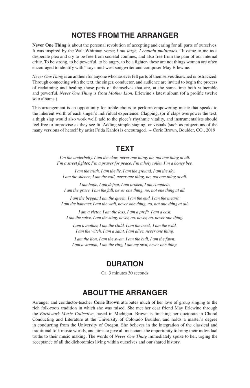 Never One Thing - sample page 2