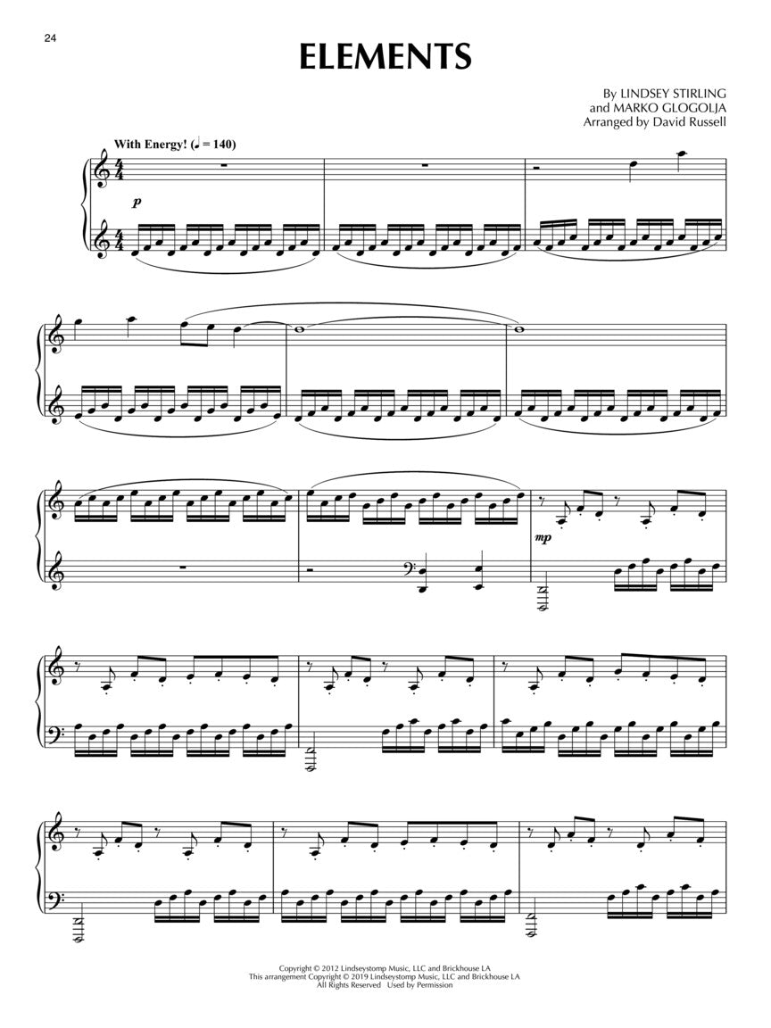 Lindsey Stirling – Piano Collection - sample page 4