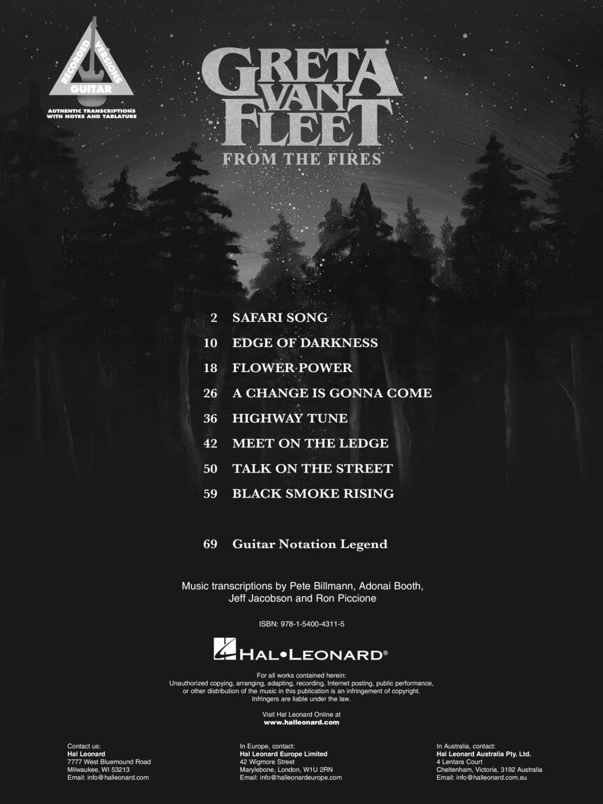 Greta Van Fleet – From the Fires - sample page 2