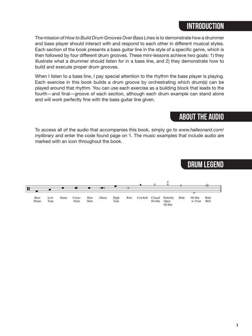 How to Build Drum Grooves Over Bass Lines - sample page 3