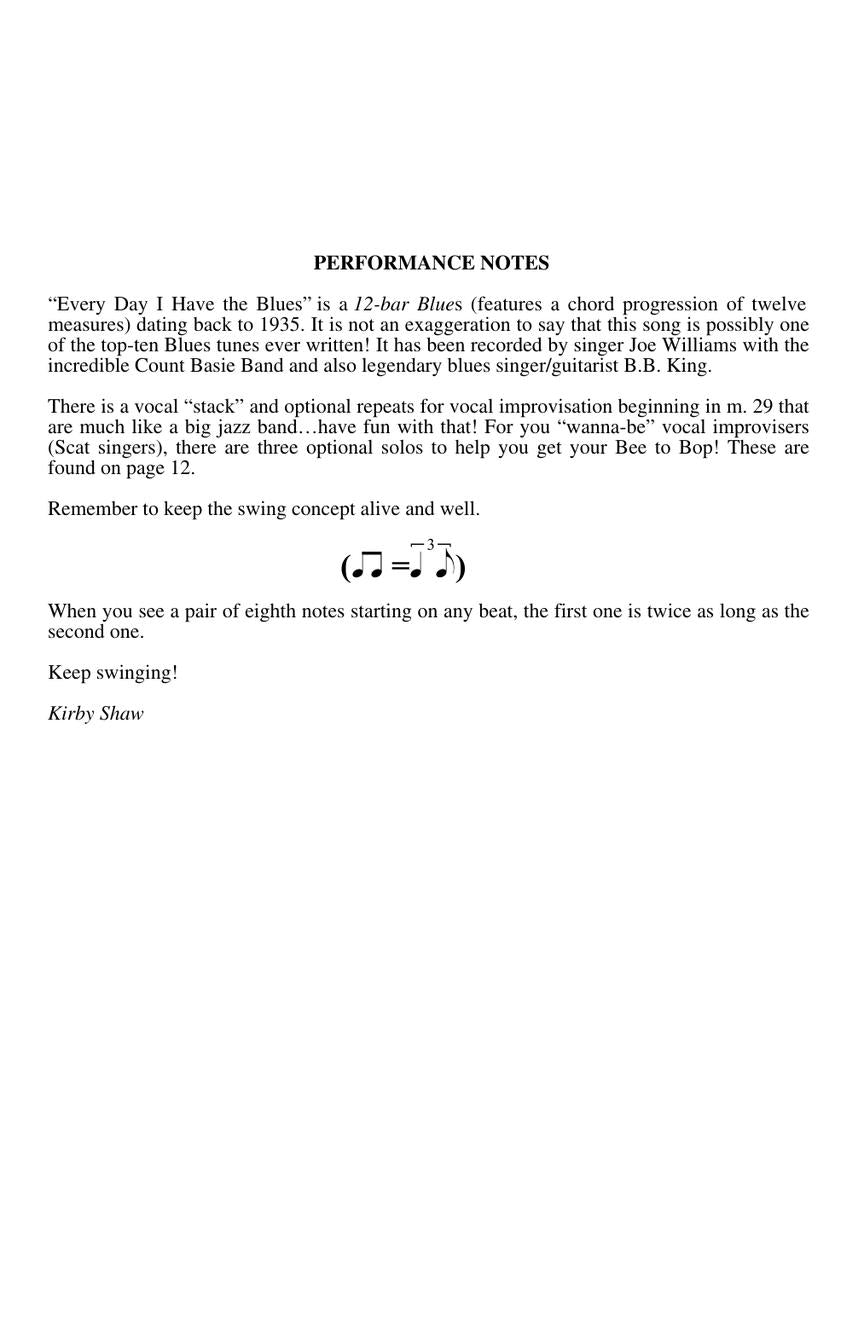 Every Day I Have the Blues - sample page 2