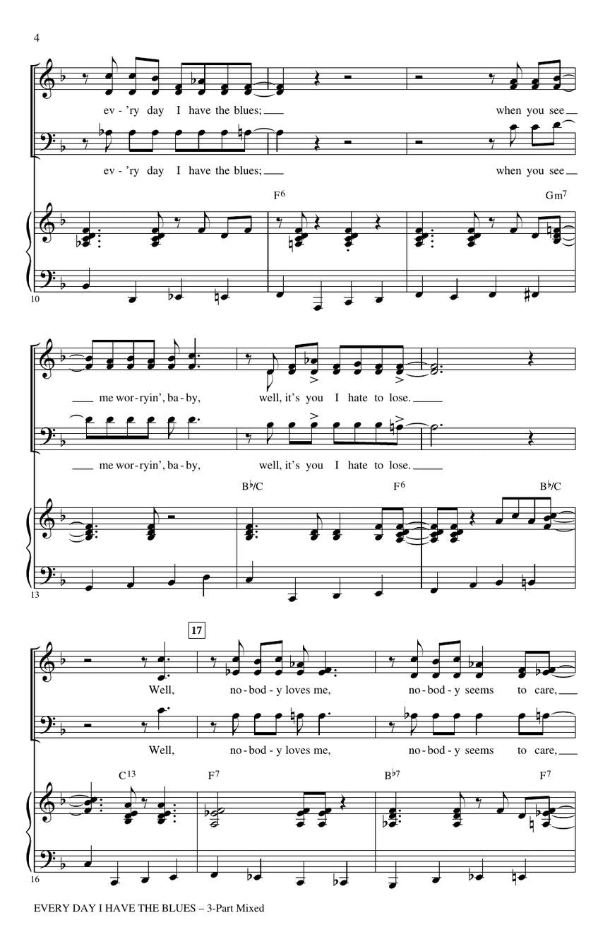 Every Day I Have the Blues - sample page 4