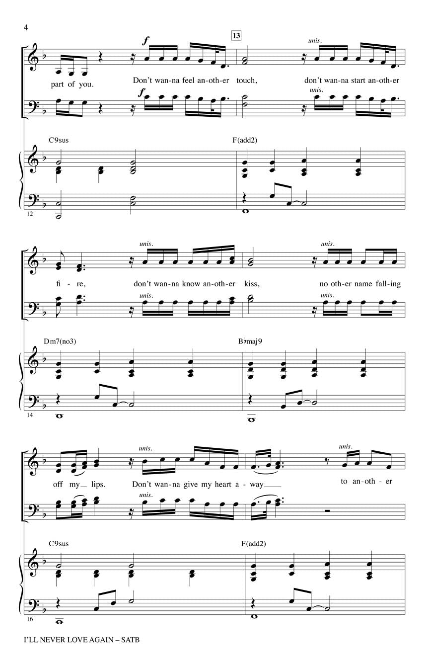 I'll Never Love Again - sample page 3