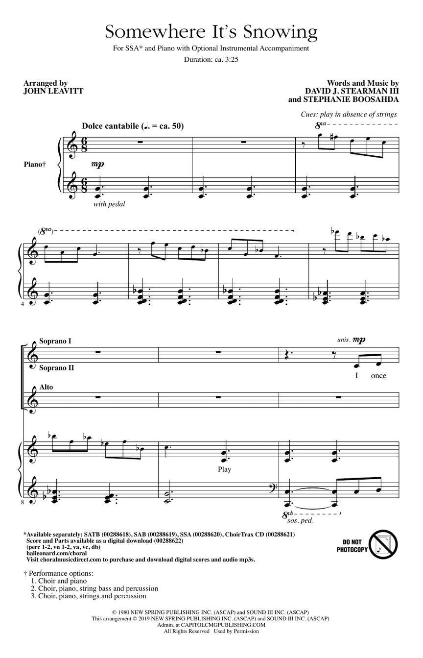 Somewhere It's Snowing - sample page 2