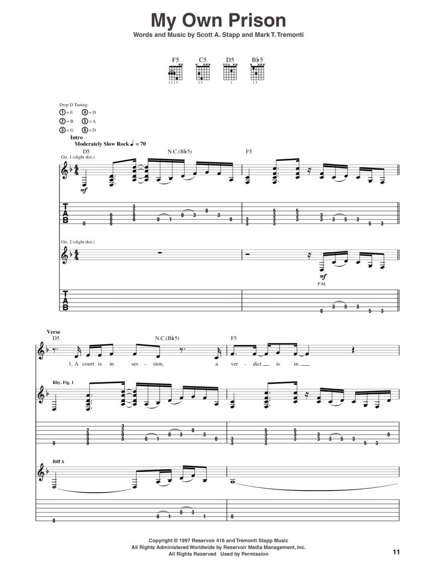 Creed – Greatest Hits - sample page 4