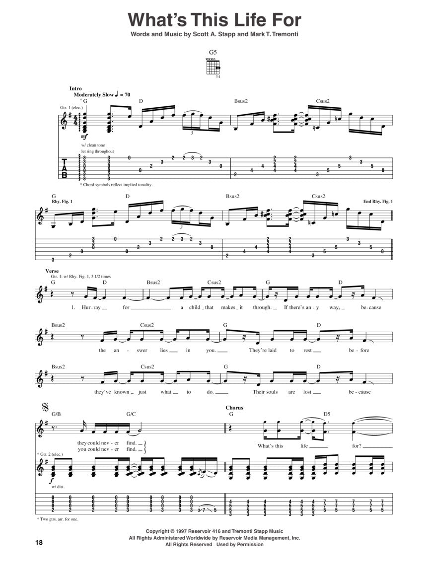 Creed – Greatest Hits - sample page 5