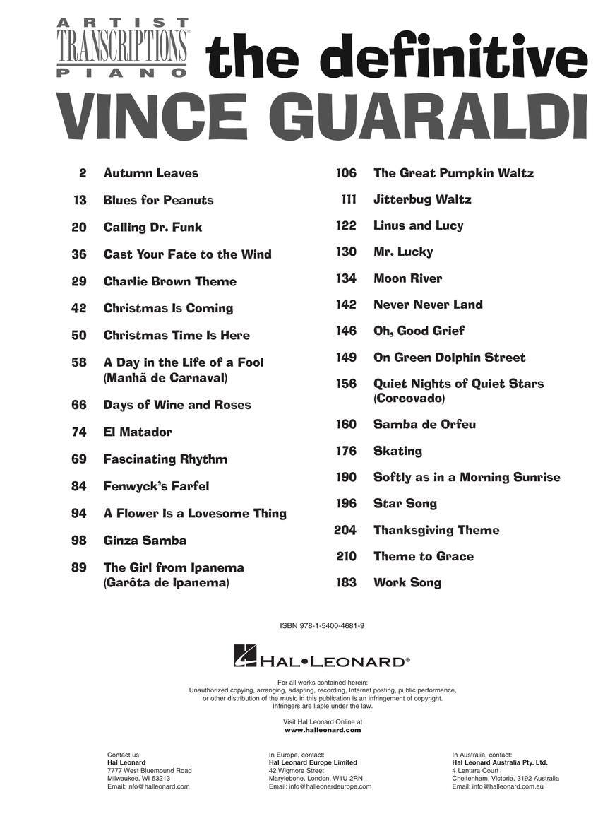 The Definitive Vince Guaraldi - sample page 2