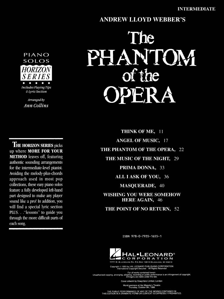 Phantom of the Opera - sample page 2