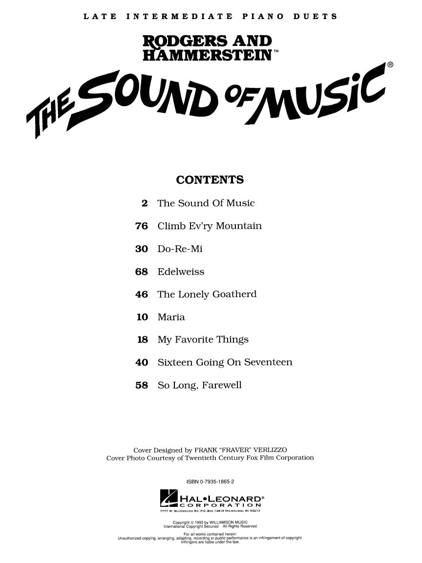 The Sound Of Music - sample page 2