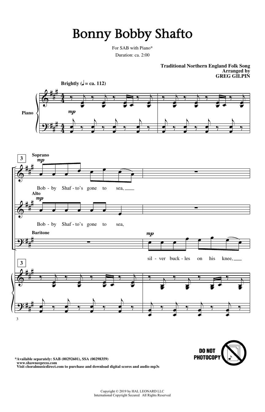 Bonny Bobby Shafto - sample page 3