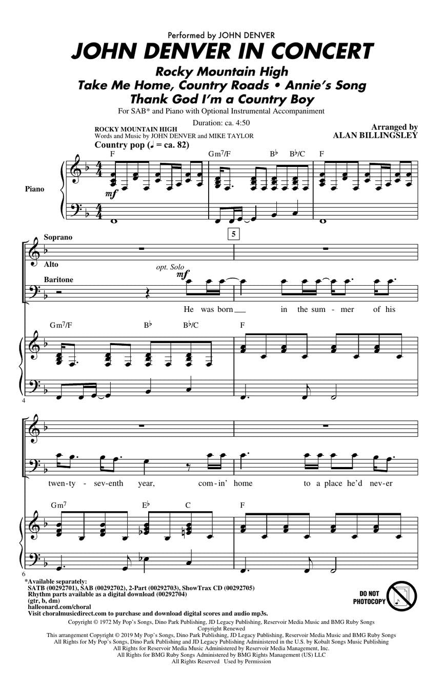 John Denver in Concert - sample page 2