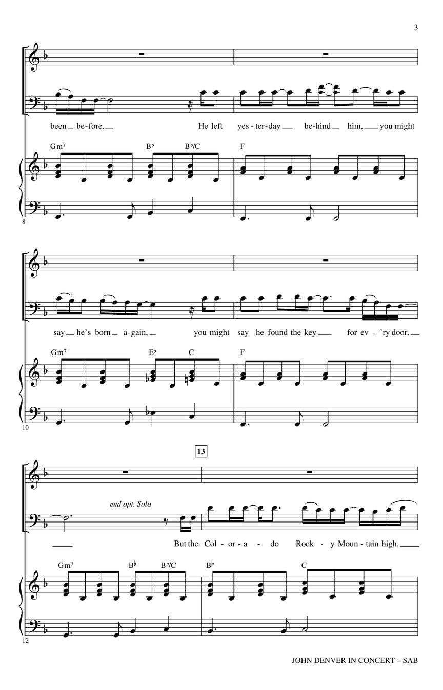 John Denver in Concert - sample page 3