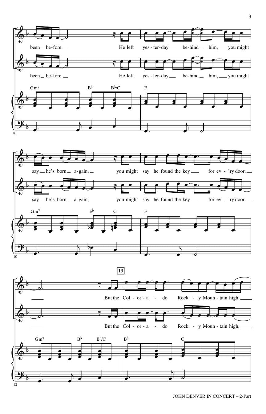 John Denver in Concert - sample page 3