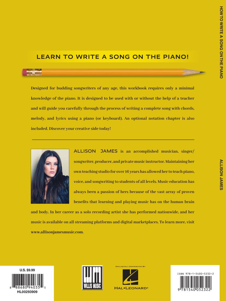 How to Write a Song on the Piano - sample page 6