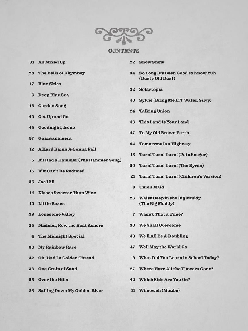 Pete Seeger Centennial Songbook - sample page 3