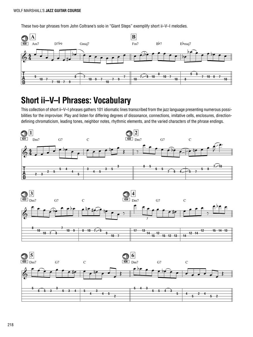 Wolf Marshall's Jazz Guitar Course - sample page 8