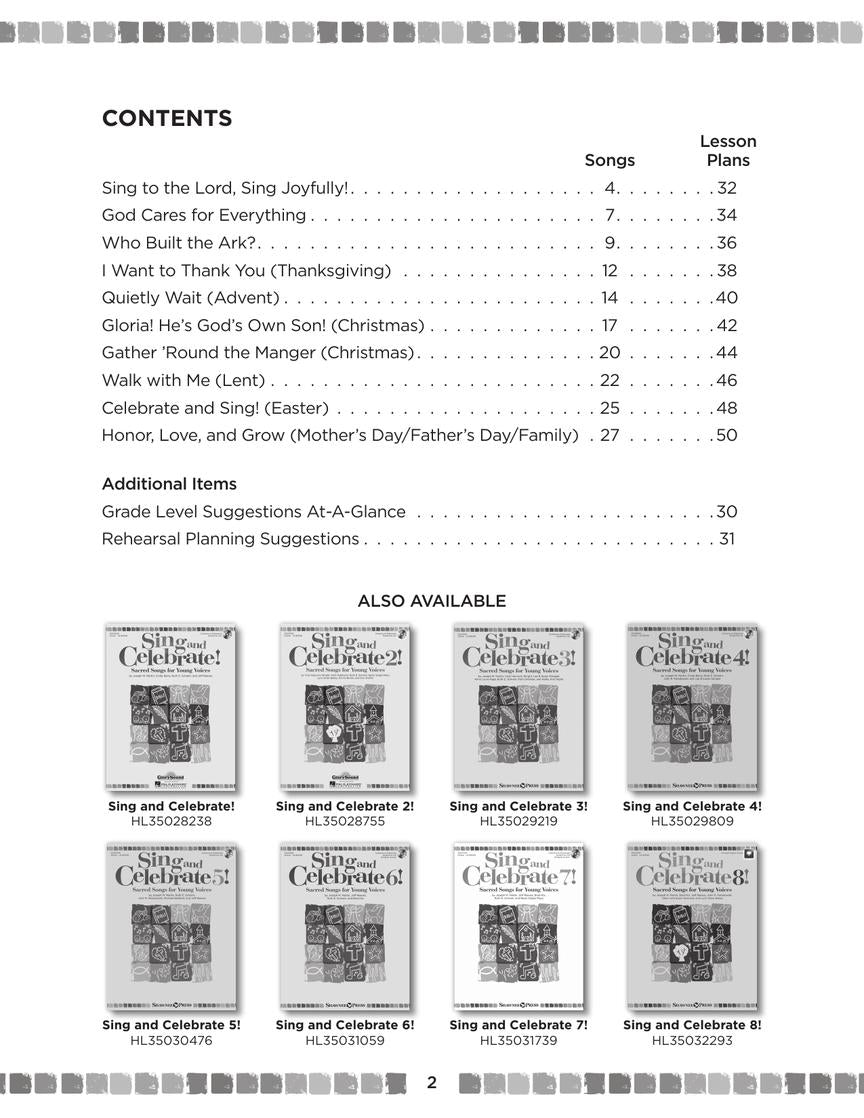 Sing and Celebrate 9! Sacred Songs for Young Voices - sample page 2