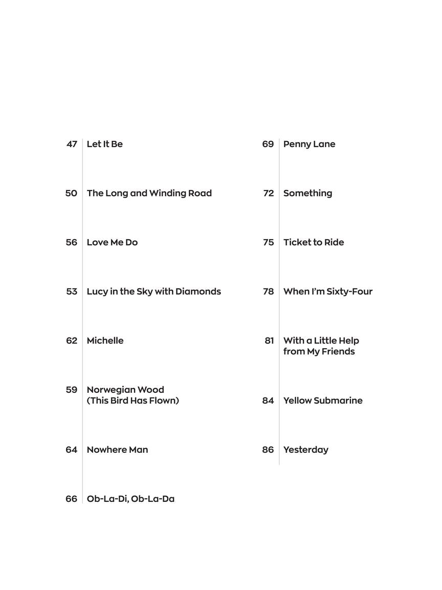 The Beatles – Instant Piano Songs - sample page 3