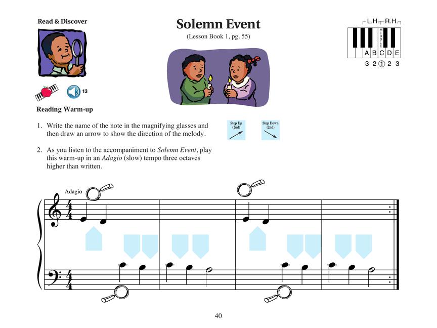 Piano Practice Games Book 1 (with Online Audio) - sample page 7