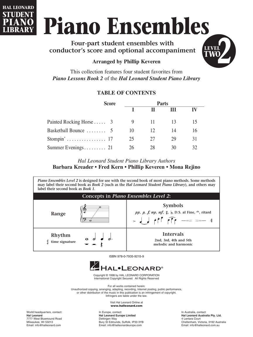 Piano Ensembles Level 2 - sample page 2