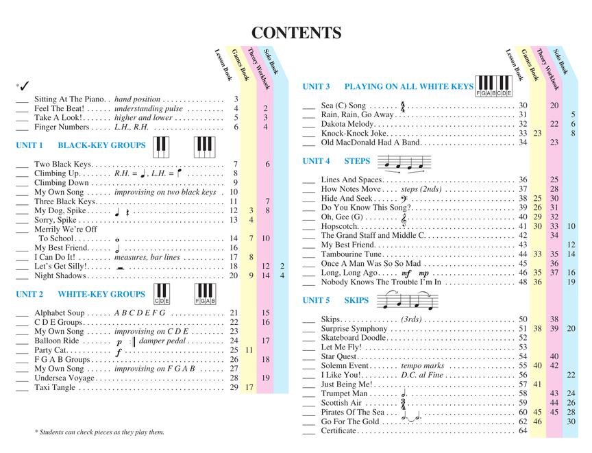 Piano Lessons Book 1 - sample page 2
