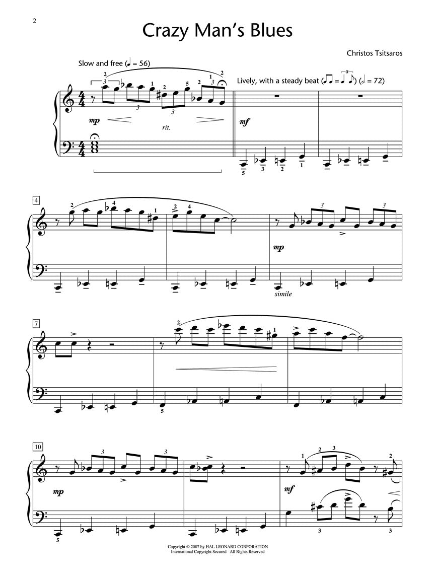 Crazy Man's Blues - sample page 1