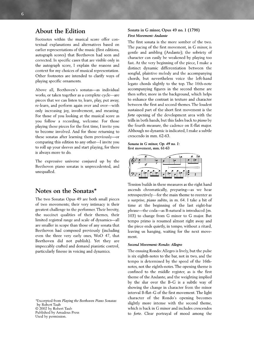 Beethoven – Two Short Sonatas, Opus 49 - sample page 5