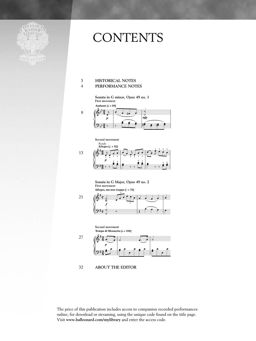 Beethoven – Two Short Sonatas, Opus 49 - sample page 3