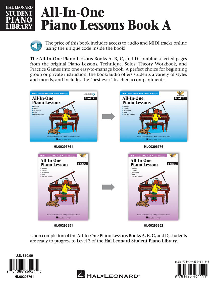 All-in-One Piano Lessons Book A - sample page 2