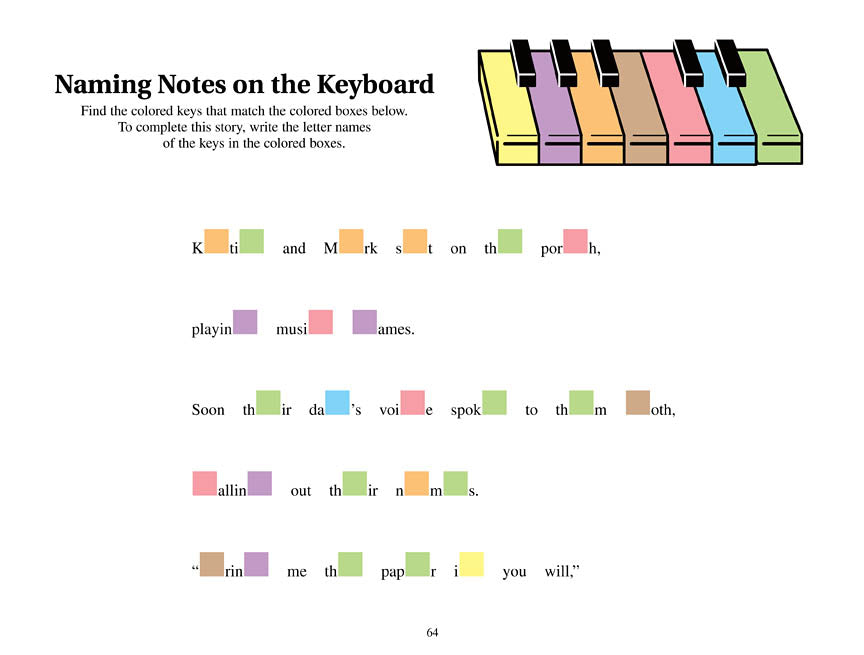 All-in-One Piano Lessons Book A - sample page 6