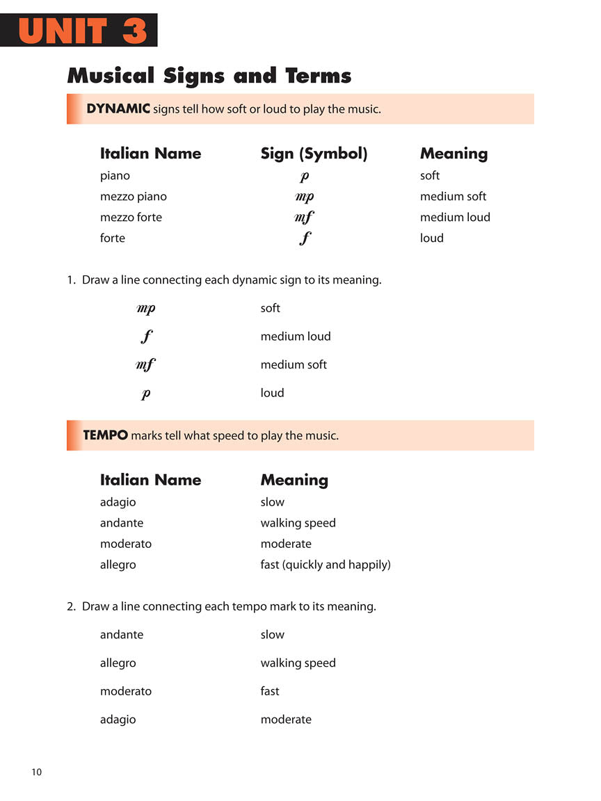 Essential Elements Piano Theory – Level 2 - sample page 5