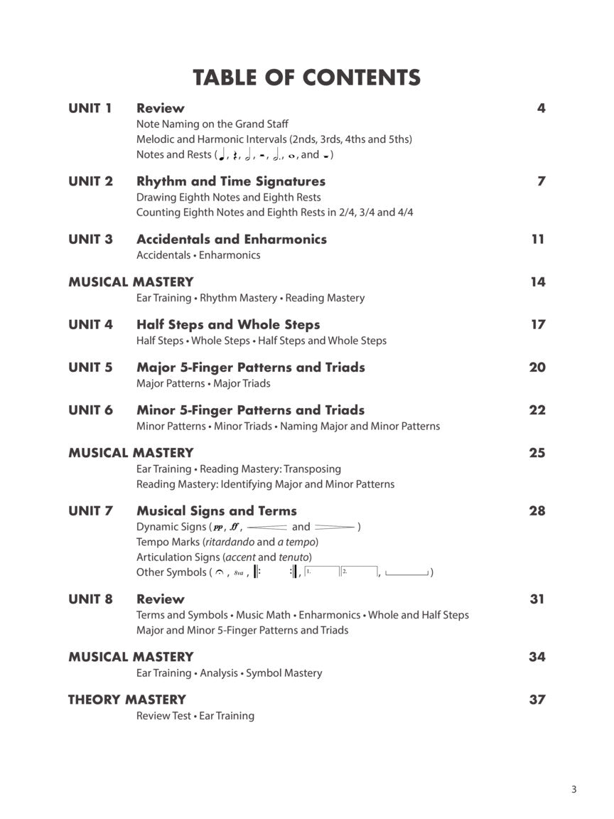 Essential Elements Piano Theory – Level 3 - sample page 2
