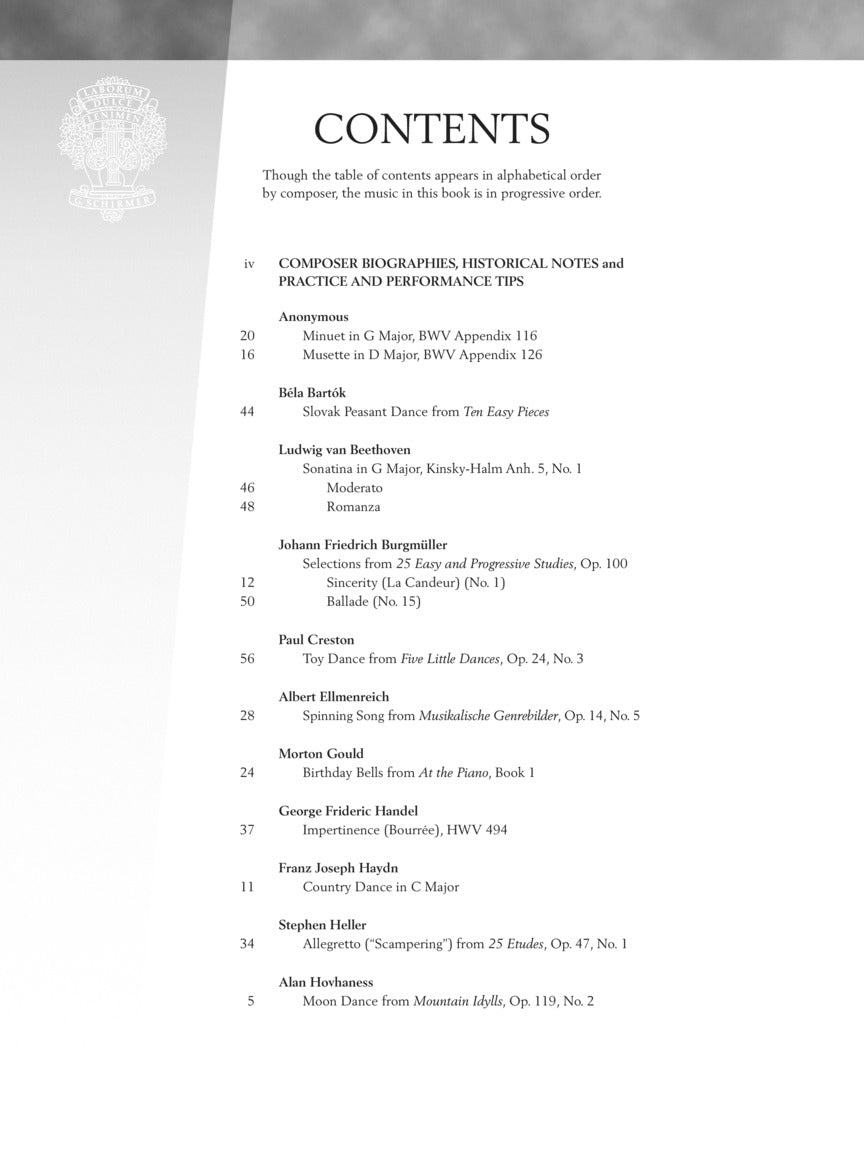 Baroque to Modern: Early Intermediate Level - sample page 2
