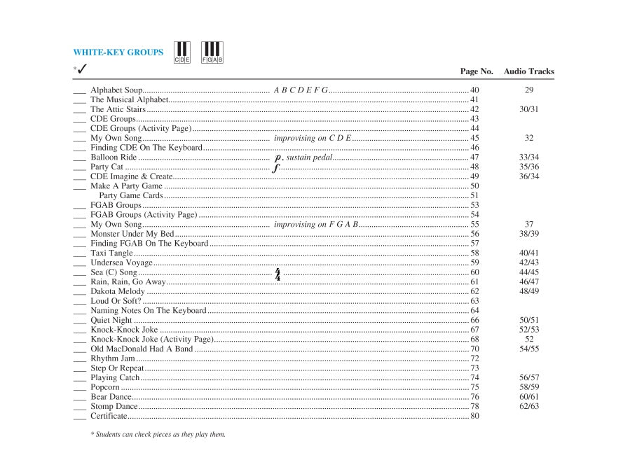All-in-One Piano Lessons Book A - sample page 3