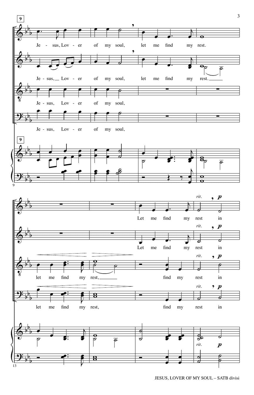 Jesus, Lover of My Soul - sample page 3