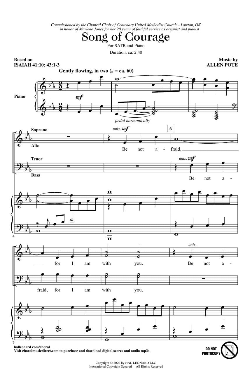 Song of Courage - sample page 2