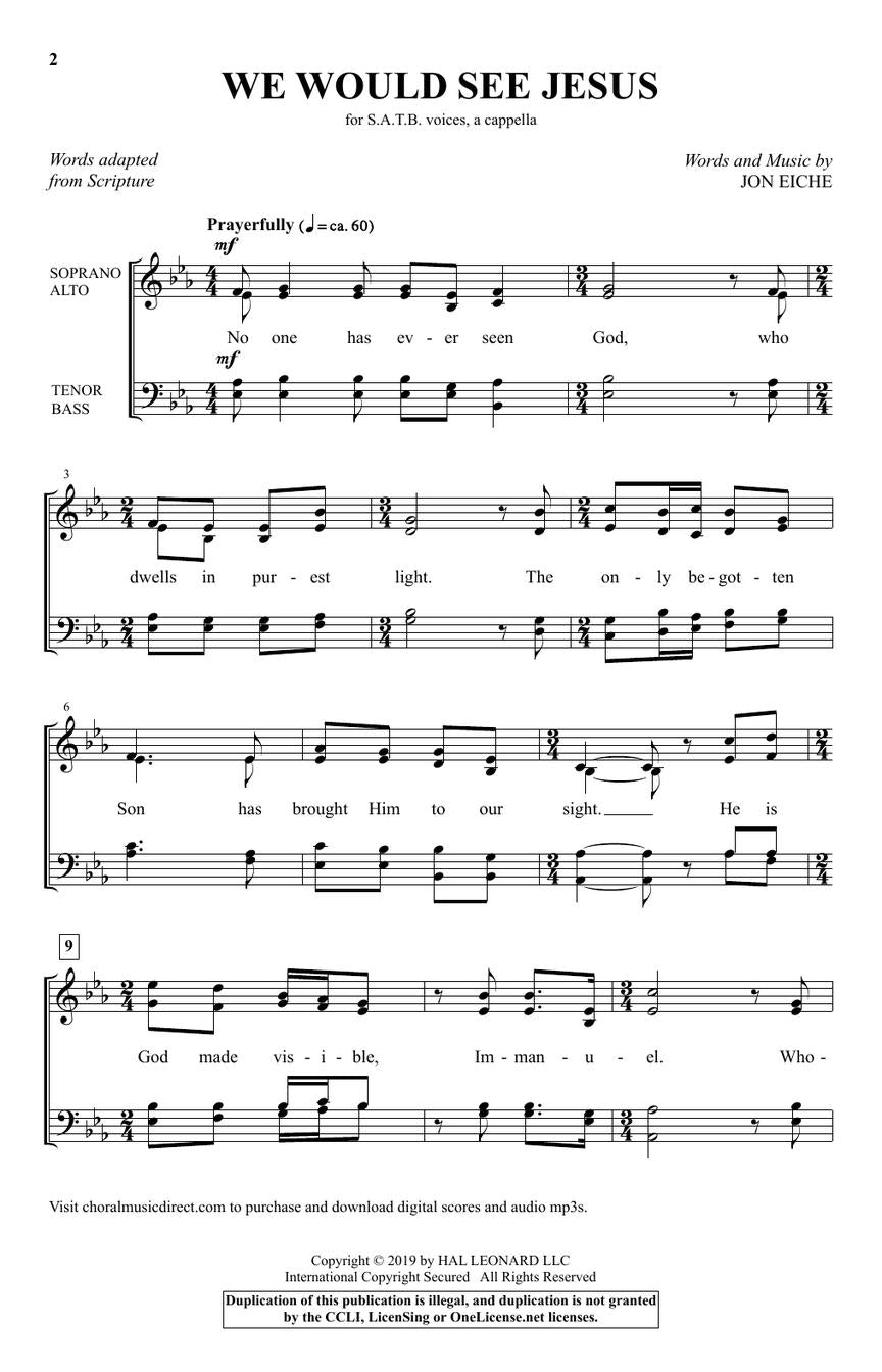 We Would See Jesus - sample page 2